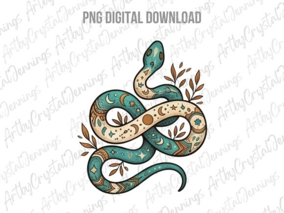 Download Celestial Boho Snake PNG - Snake Collection