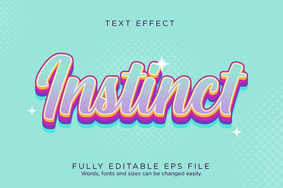 Download Instinct Blend Logo Text Effect Font - Text effect font Collection
