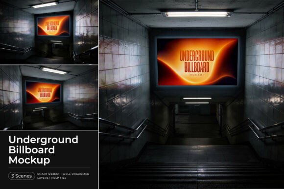 Download Underground Billboard Mockup - Billboard Collection