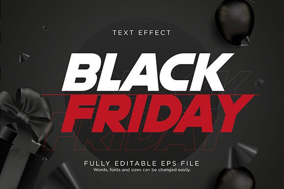 Download Black Friday Text Effect Font Type - Text effect font Collection