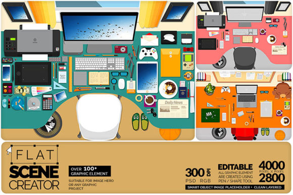 Download Table Workspace Scene Creator - Space Collection
