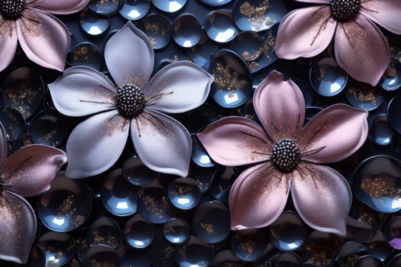 Download 3D Neon Floral Background - 3d neon Collection